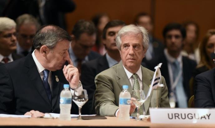 Presidente do Uruguai, Tabar&eacute; V&aacute;zquez, expressou nesta sexta-feia a preocupa&ccedil;&atilde;o de seu pa&iacute;s e do Mercosul