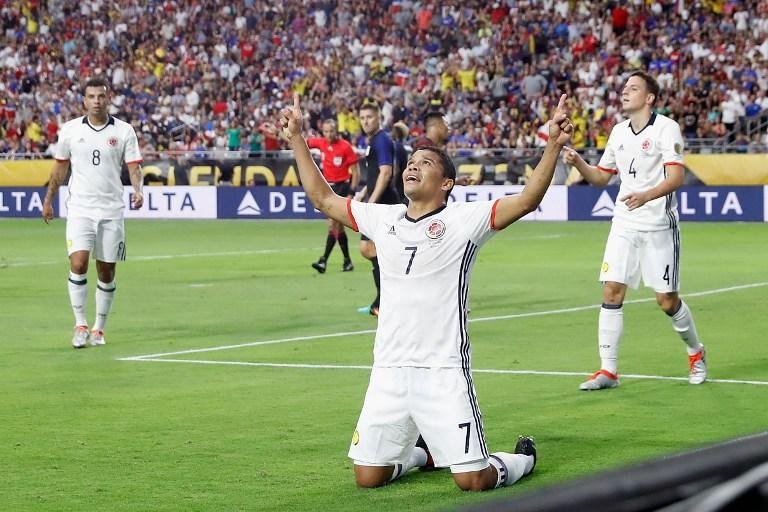 Bacca marcou o gol que garantiu o terceiro lugar &agrave; Col&ocirc;mbia