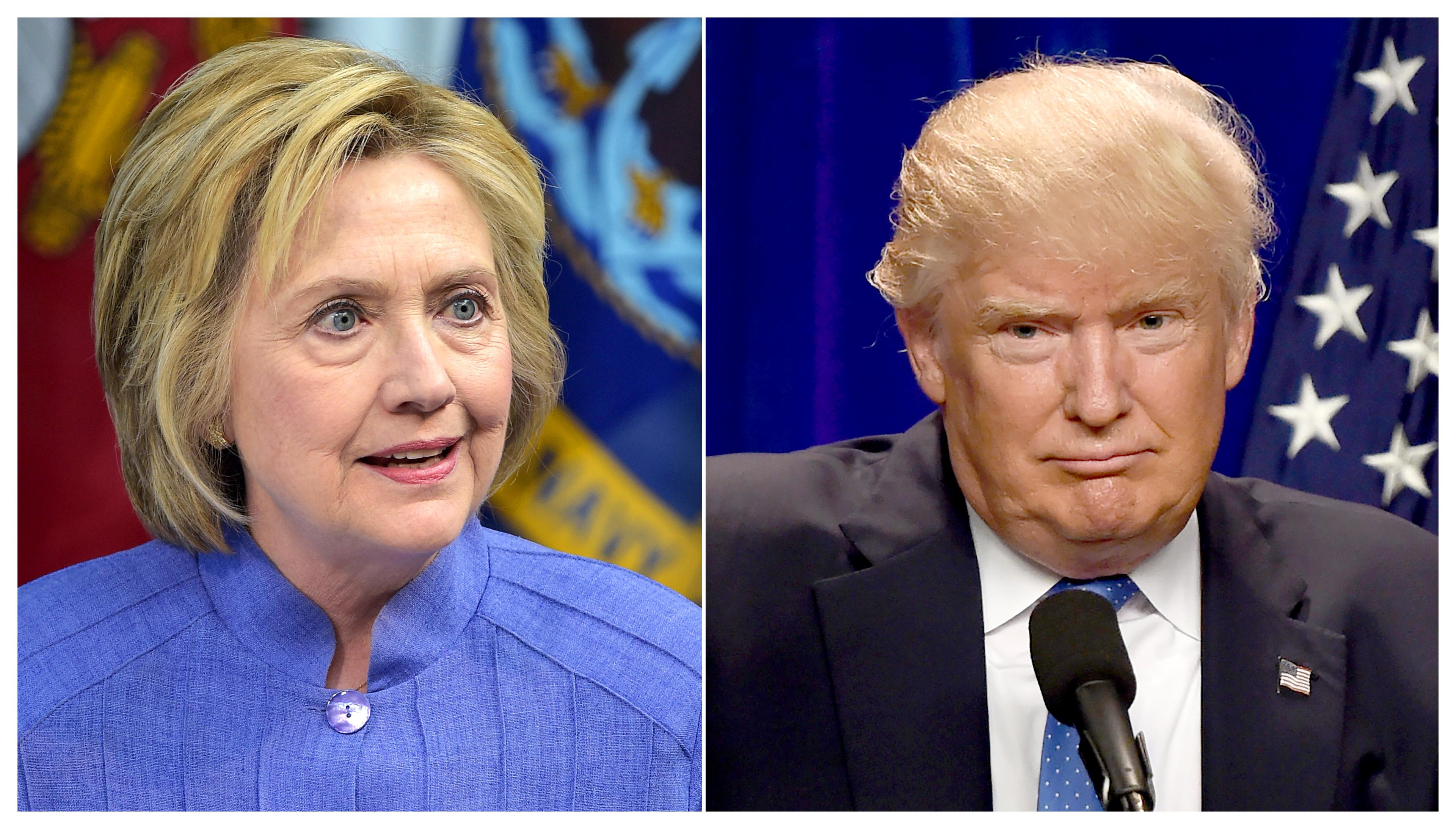 Pesquisas mostram vantagem de Hillary sobre Trump