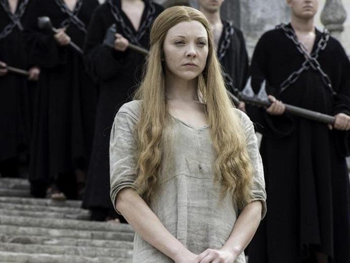 Natalie Dormer como Margaery Tyrell no sexto ano de GoT