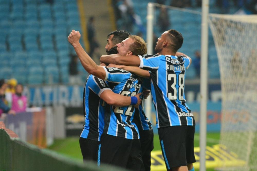 Marcelo Hermes marcou o gol da vit&oacute;ria tricolor, aos 44 do segundo tempo