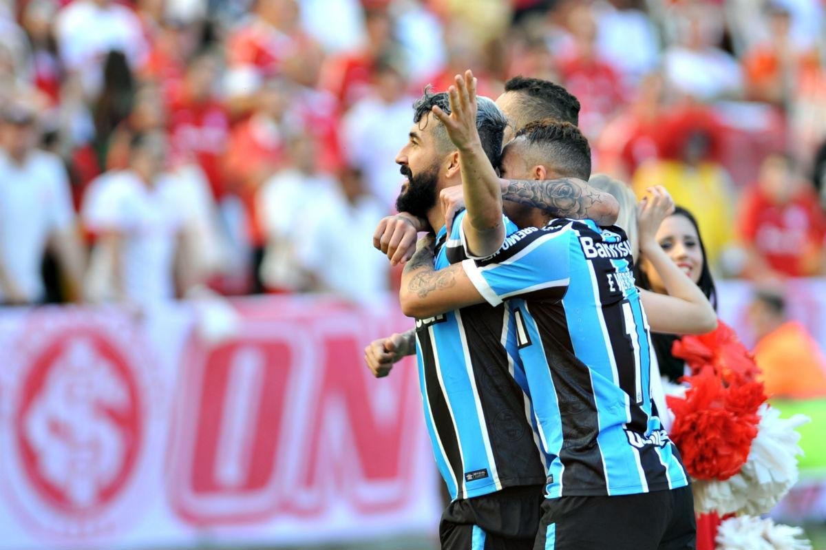Douglas marcou o gol do Gr&ecirc;mio