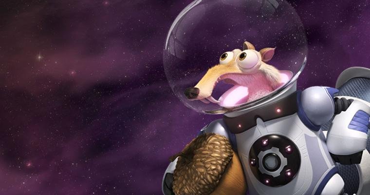 &Eacute;pica persegui&ccedil;&atilde;o do esquilo Scrat pela noz o impulsiona ao universo, desencadeando uma s&eacute;rie de eventos c&oacute;smicos