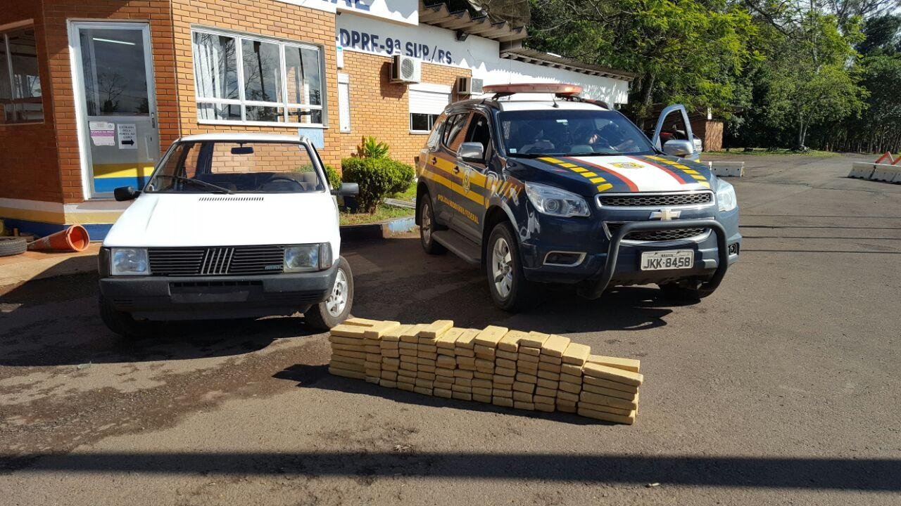 PRF apreende mais de 90 quilos de maconha em Lajeado