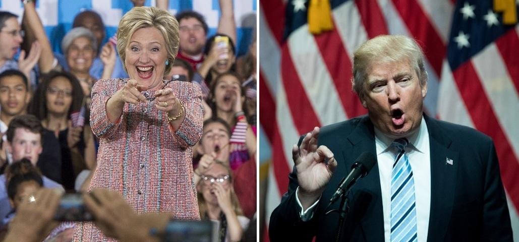 Clinton tem 46% das inten&ccedil;&otilde;es de voto, contra 41% de Trump, a mesma diferen&ccedil;a registrada na &uacute;ltima pesquisa realizada em junho