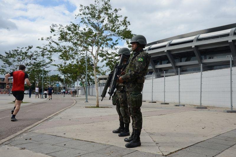 Exerc&iacute;cio integrado simula opera&ccedil;&atilde;o de seguran&ccedil;a da abertura dos Jogos Ol&iacute;mpicos