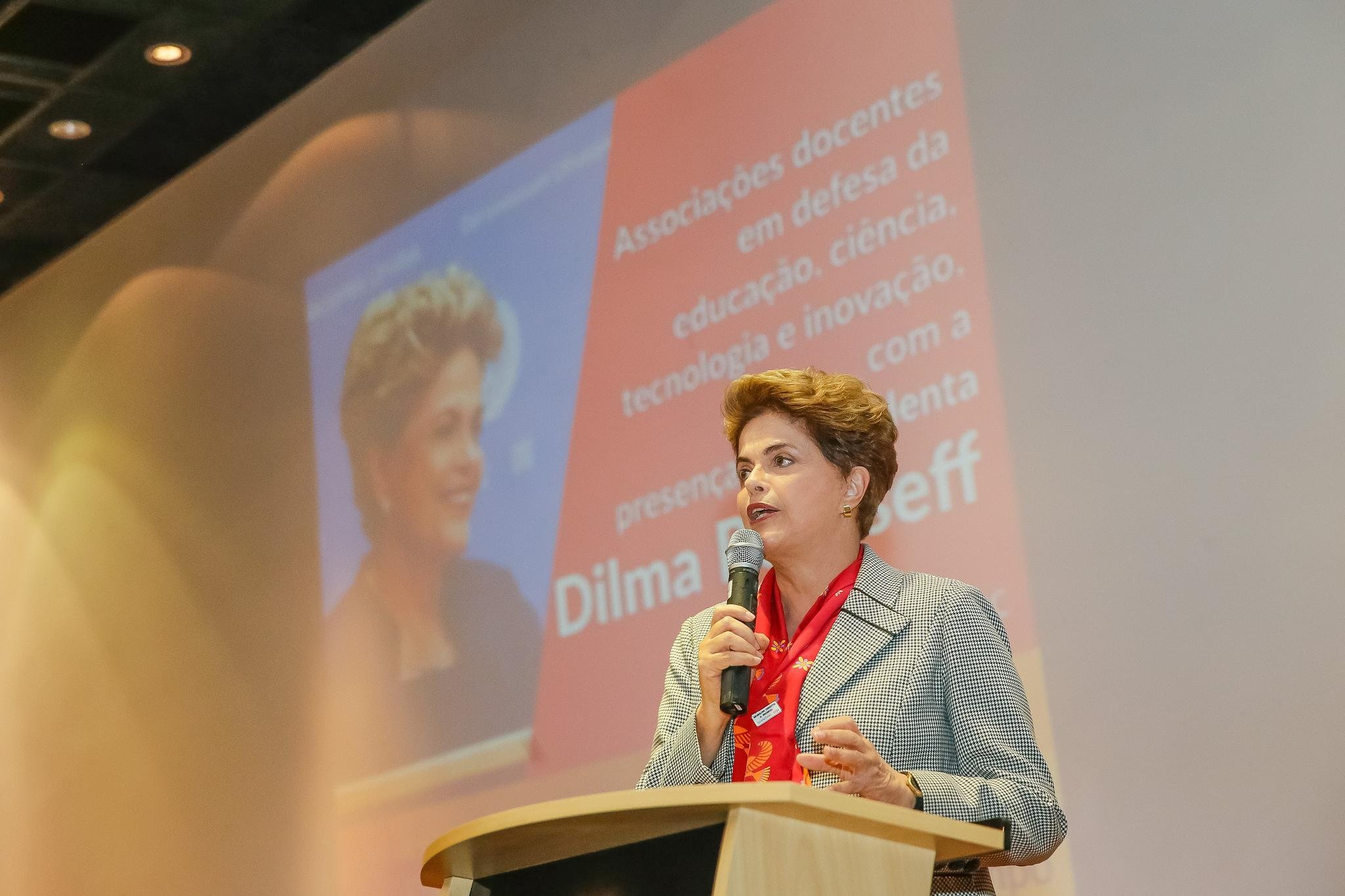 Presidente afastada discursou na Universidade Federal do ABC, em S&atilde;o Bernardo do Campo
