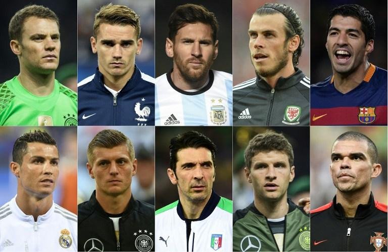Uefa divulga lista de finalistas ao pr&ecirc;mio de melhor jogador da Europa