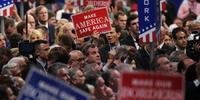 Delegados anti-Trump protestaram na convenção