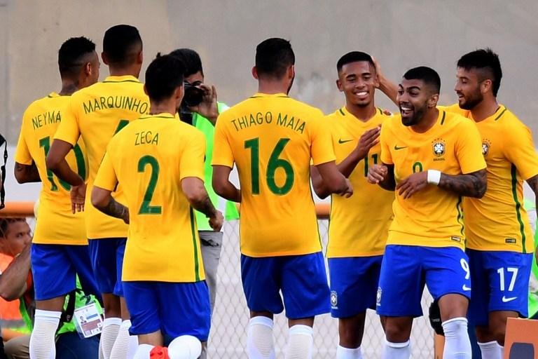 Gabriel marcou o primeiro gol do Brasil contra o Jap&atilde;o