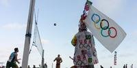 Ressaca ainda ameaça centro de transmissão olímpico na Praia de Copacabana