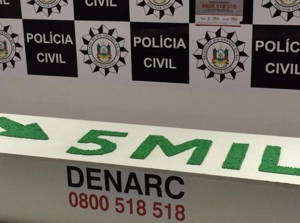 Apreendidos 5 mil comprimidos de ecstasy no RS