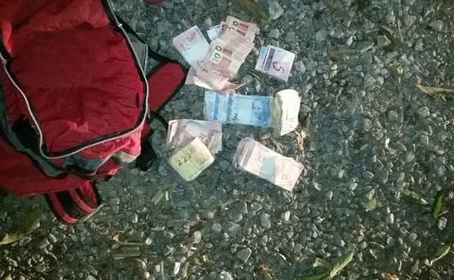 Homem foi detido com mochila cheia de dinheiro na Serra