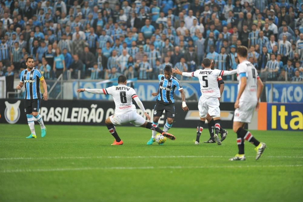 Gr&ecirc;mio n&atilde;o conseguiu superar a boa marca&ccedil;&atilde;o do Santa Cruz