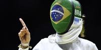 Brasileira surpreende na esgrima, mas fica sem medalha 