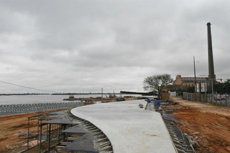 Assinado contrato de US$ 92 milh&otilde;es para obras da orla do Gua&iacute;ba