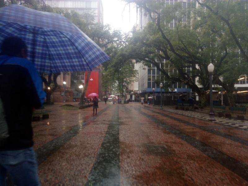 Defesa Civil alerta para chuva forte e queda de granizo na Capital