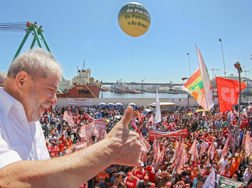 Lula falou em semana da vergonha nacional para os metal&uacute;rgicos fluminenses no Estaleiro Mau&aacute;