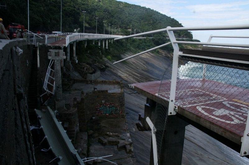 Novo trecho de ciclovia que desabou no Rio &eacute; aberto ao p&uacute;blico