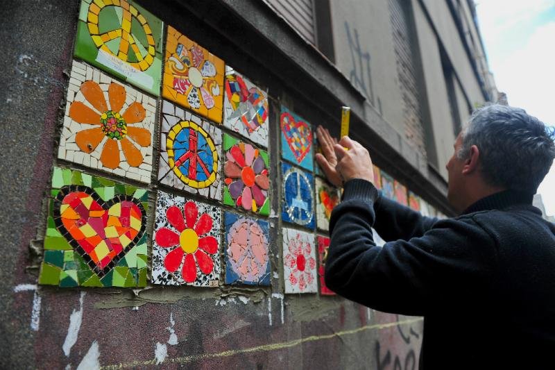 Projeto "Mosaico Interven&ccedil;&atilde;o Urbana" traz cores para Porto Alegre