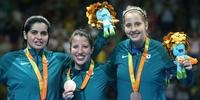 Brasileiras conquistam bronze por equipes no tênis de mesa paralímpico