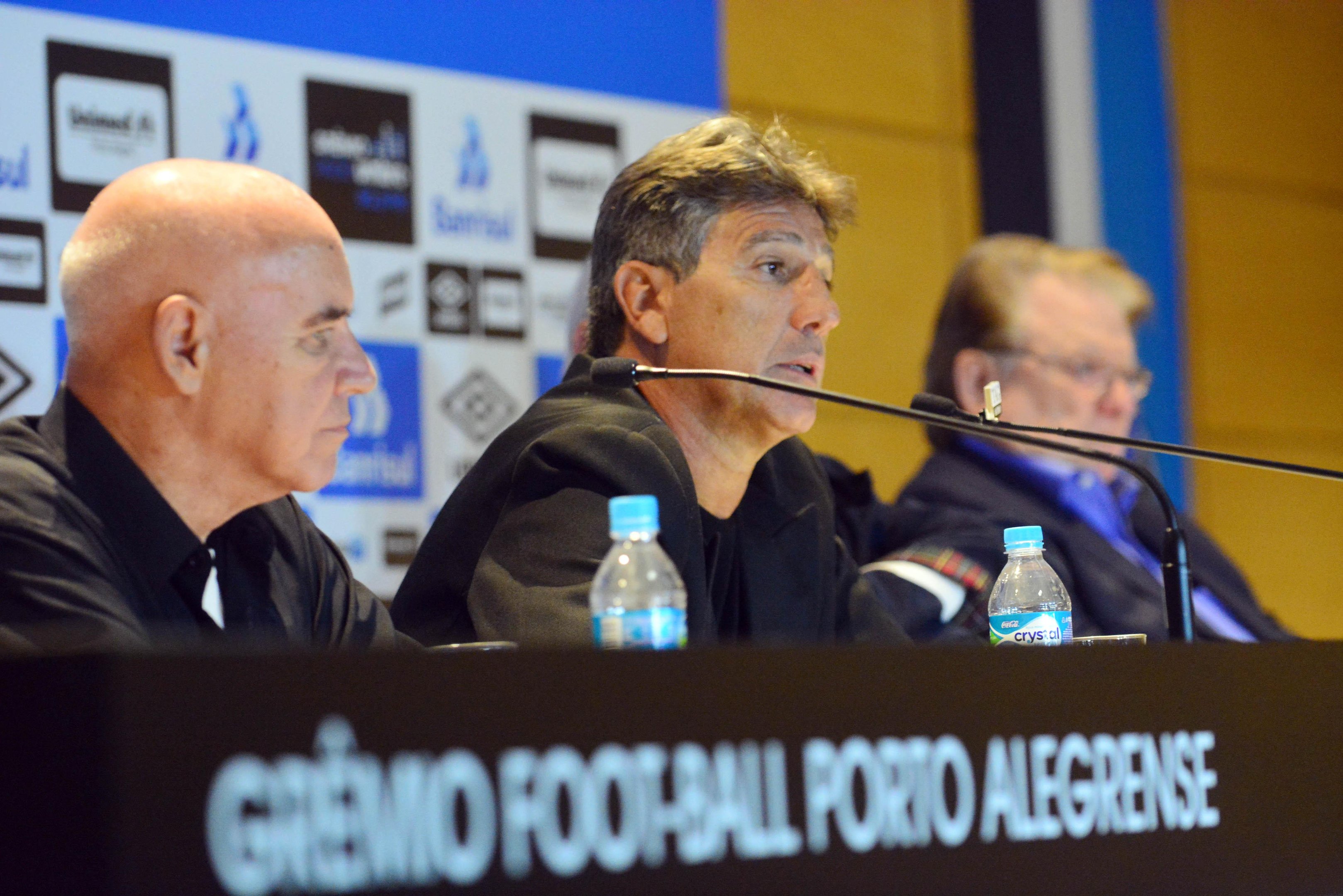 Renato foi apresentado como novo t&eacute;cnico do Gr&ecirc;mio