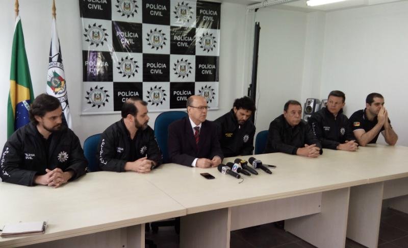 Entrevista coletiva sobre o crime ocorreu em Canoas