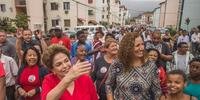 Dilma participou de evento de campanha da candidata à prefeitura Jandira Feghali 