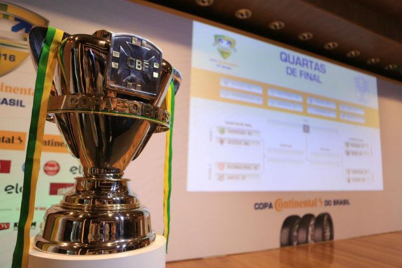 CBF divulgou tabela detalhada das quartas de final da Copa do Brasil