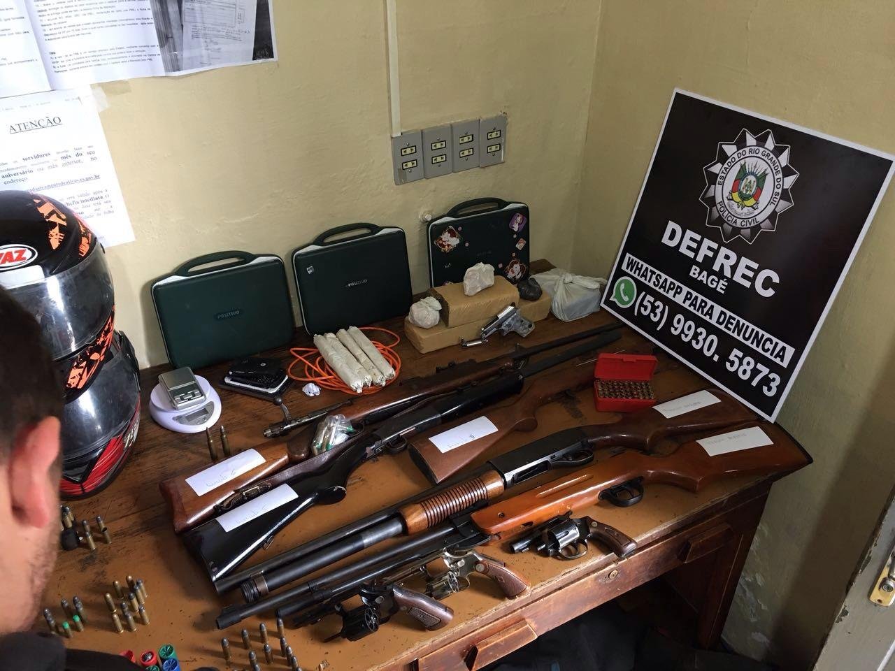 A&ccedil;&atilde;o culminou na pris&atilde;o de sete pessoas e apreens&atilde;o de nove armas de fogo