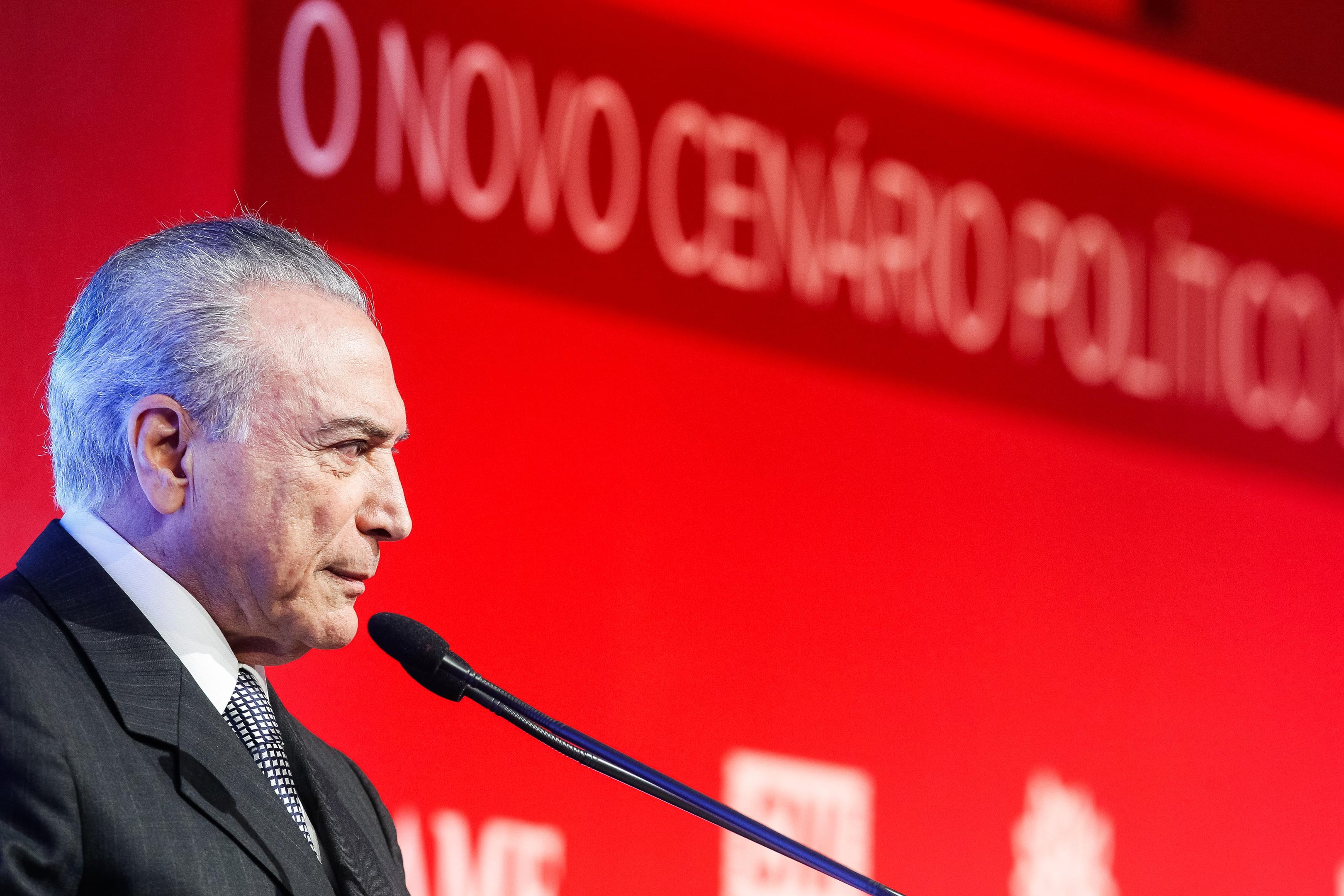 Temer diz que n&atilde;o est&aacute; preocupado com impopularidade