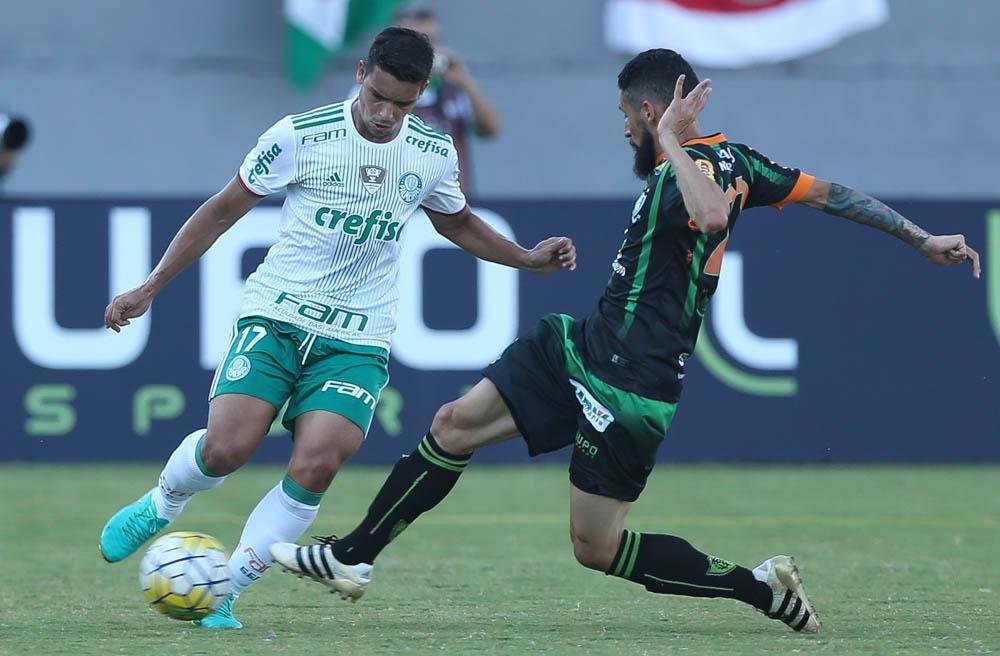 Palmeiras bate Am&eacute;rica-MG e mant&eacute;m vantagem na lideran&ccedil;a do Brasileir&atilde;o