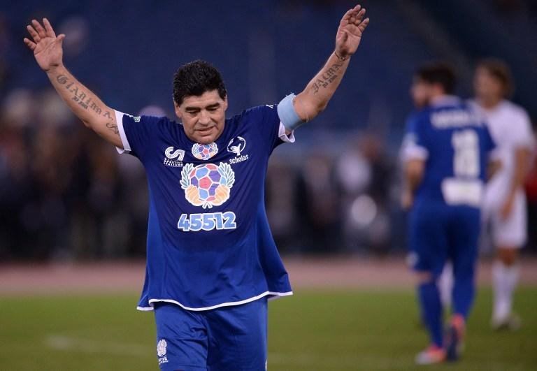 Maradona se desentendeu com compatriota em Jogo pela Paz