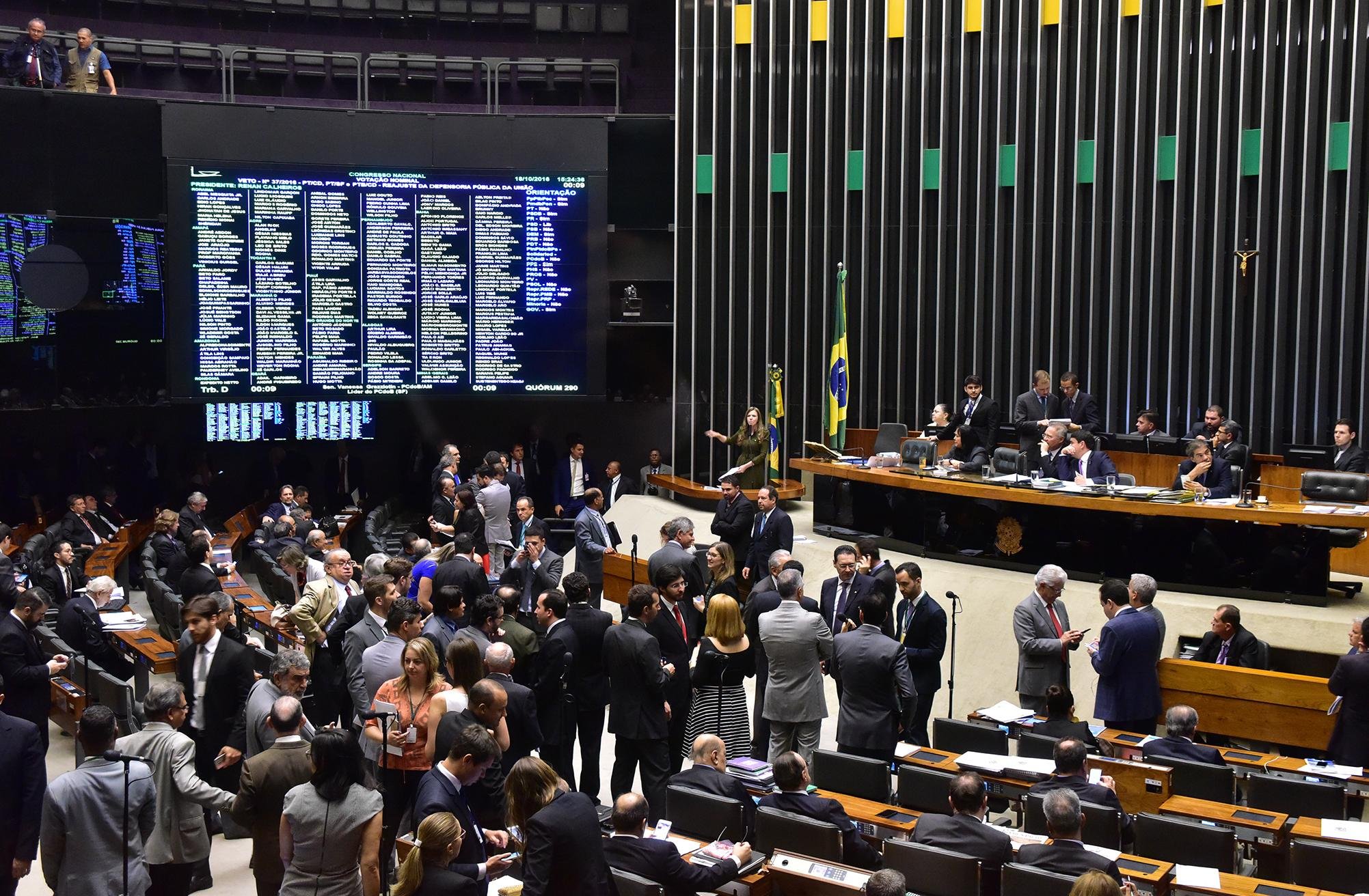 Deputados mantiveram veto do presidente Temer