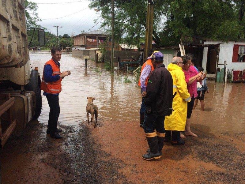 Defesa Civil informou nesta quarta-feira que 200 de casas est&atilde;o alagadas em Santa Maria