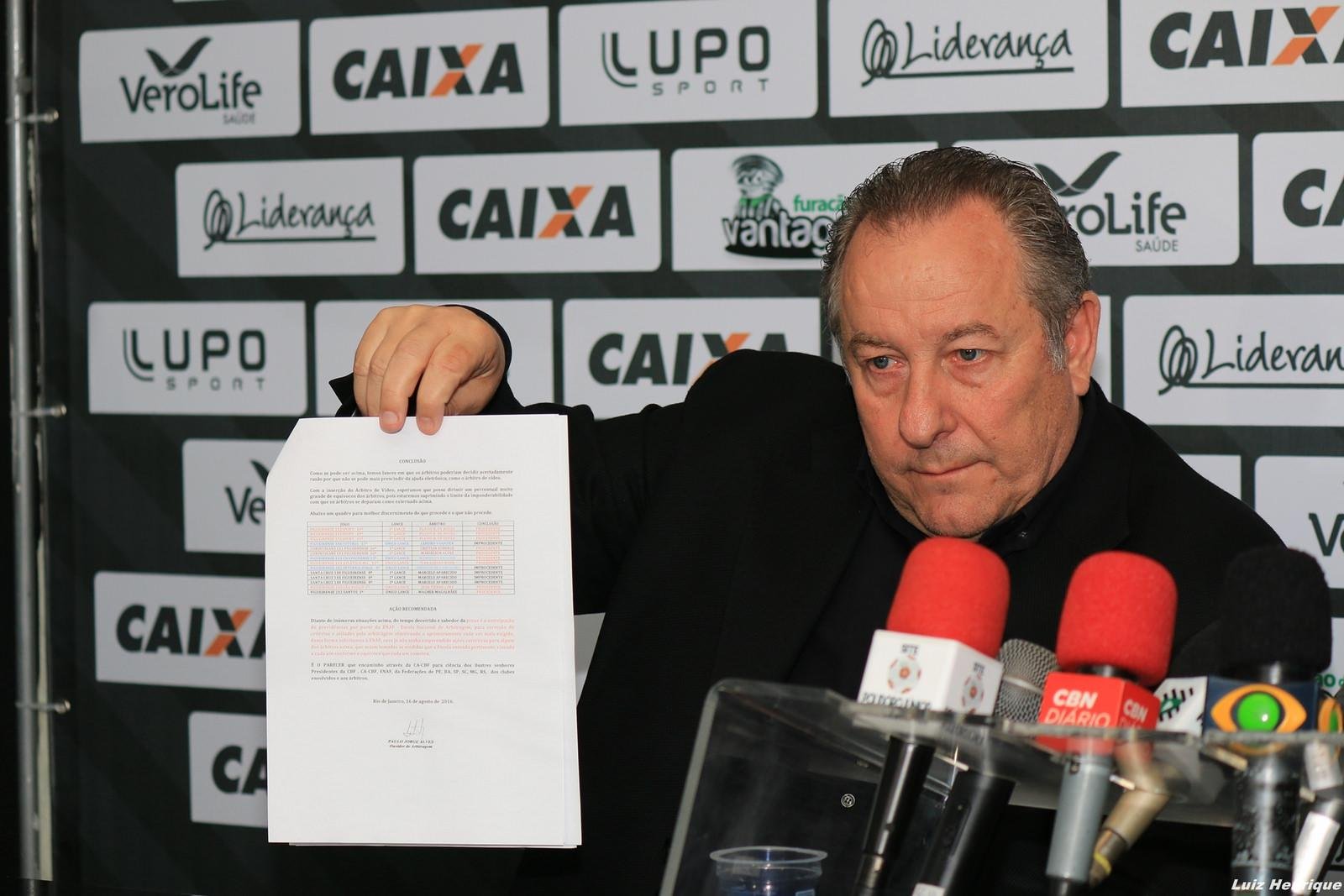 Dire&ccedil;&atilde;o do Figueirense pediu impugna&ccedil;&atilde;o da partida contra o Palmeiras