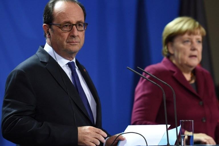 Presidente franc&ecirc;s se manifestou depois de um encontro com Vladimir Putin e Angela Merkel