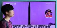 Segundo análises das forças sul-coreanas e americanas, o míssil explodiu logo após o lançamento