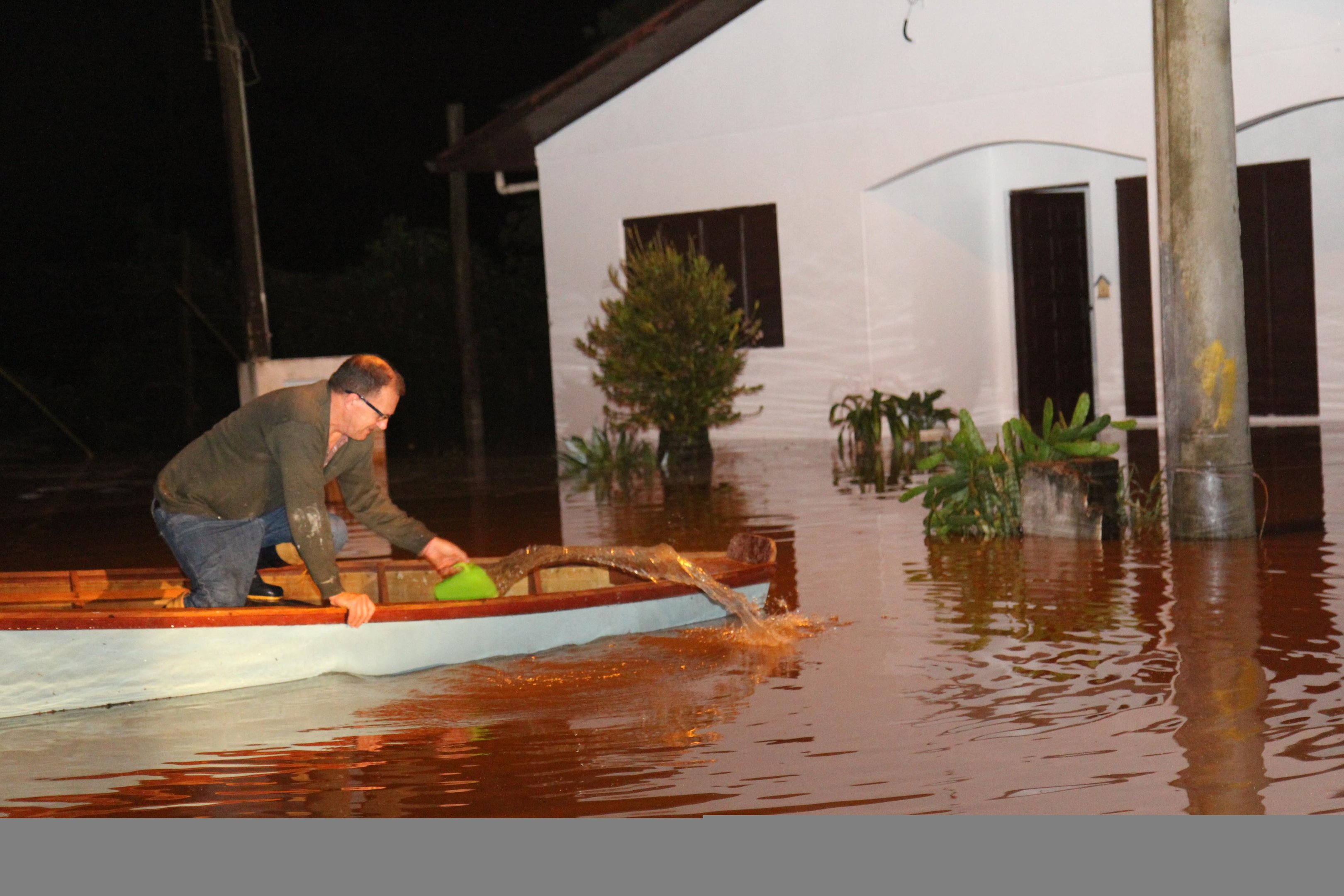 Em Mu&ccedil;um, Rio Taquari estava com 18,58 metros