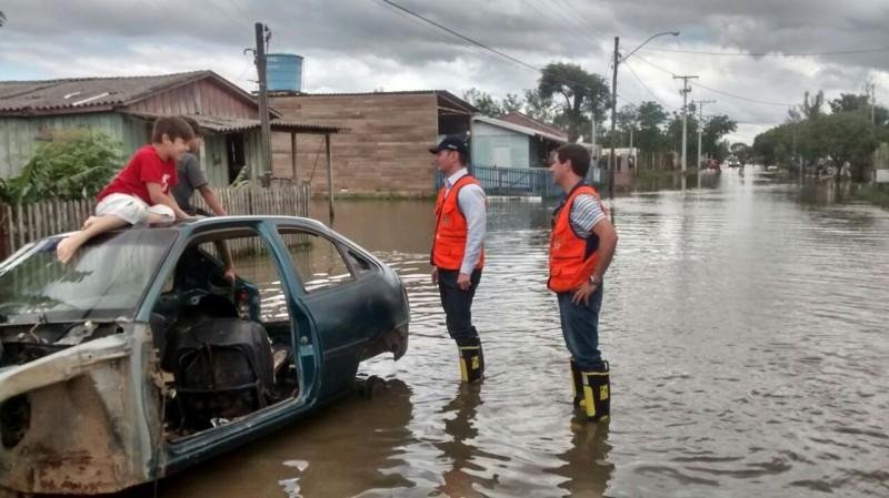 Eldorado do Sul &eacute; uma dos munic&iacute;pios mais prejudicados devido ao grande volume das cheias dos rios