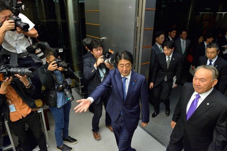 Premi&ecirc; japon&ecirc;s parabeniza Trump e prega paz e prosperidade na &Aacute;sia e Pac&iacute;fico
