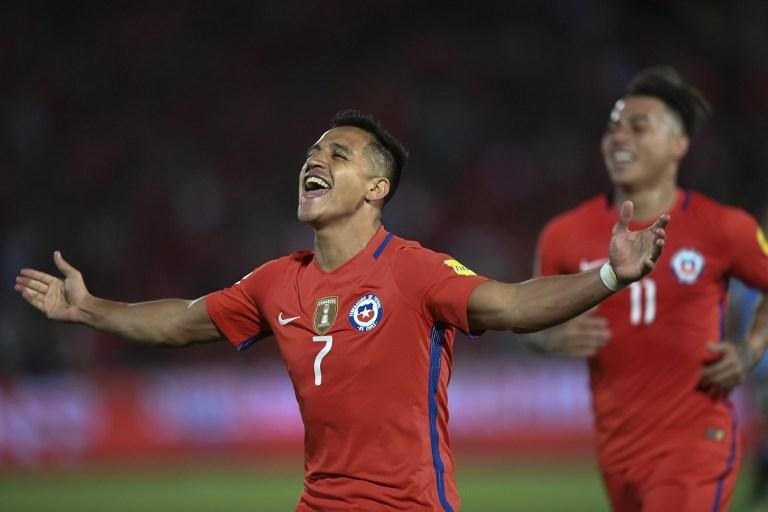 Chile venceu Uruguai de virada
