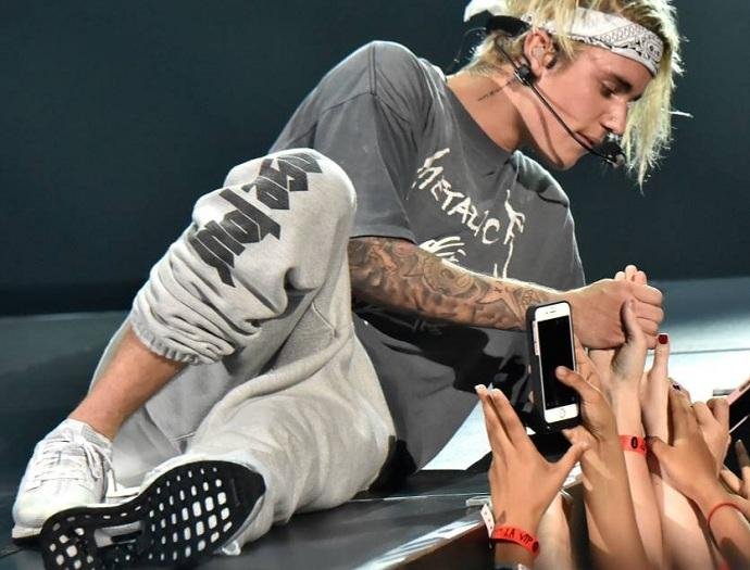 Justin Bieber durante show da "Purpose"