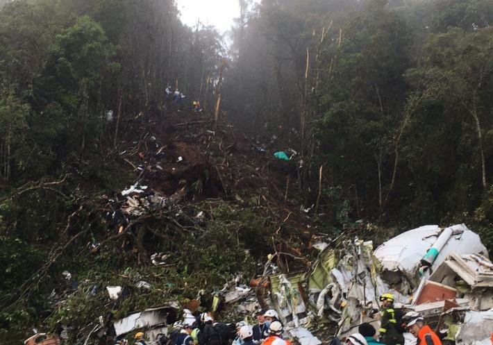 Avi&atilde;o da companhia boliviana Lamia levava a delega&ccedil;&atilde;o da Chapecoense 