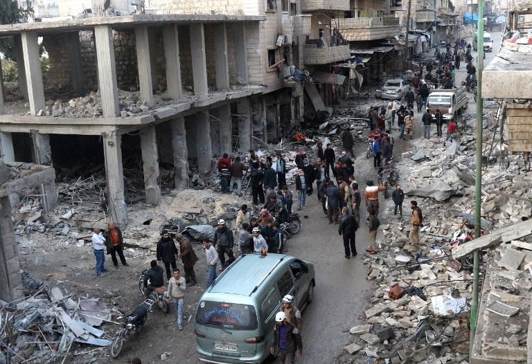 Supostos bombardeios russos matam 46 na prov&iacute;ncia s&iacute;ria de Idleb