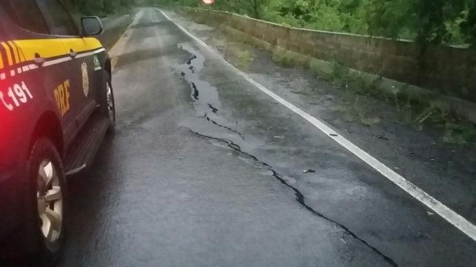 Trecho fica localizado entre o distrito de Vila Cristina e o munic&iacute;pio de Nova Petr&oacute;polis