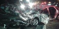 Colisão entre dois carros deixa oito pessoas feridas em Portão  