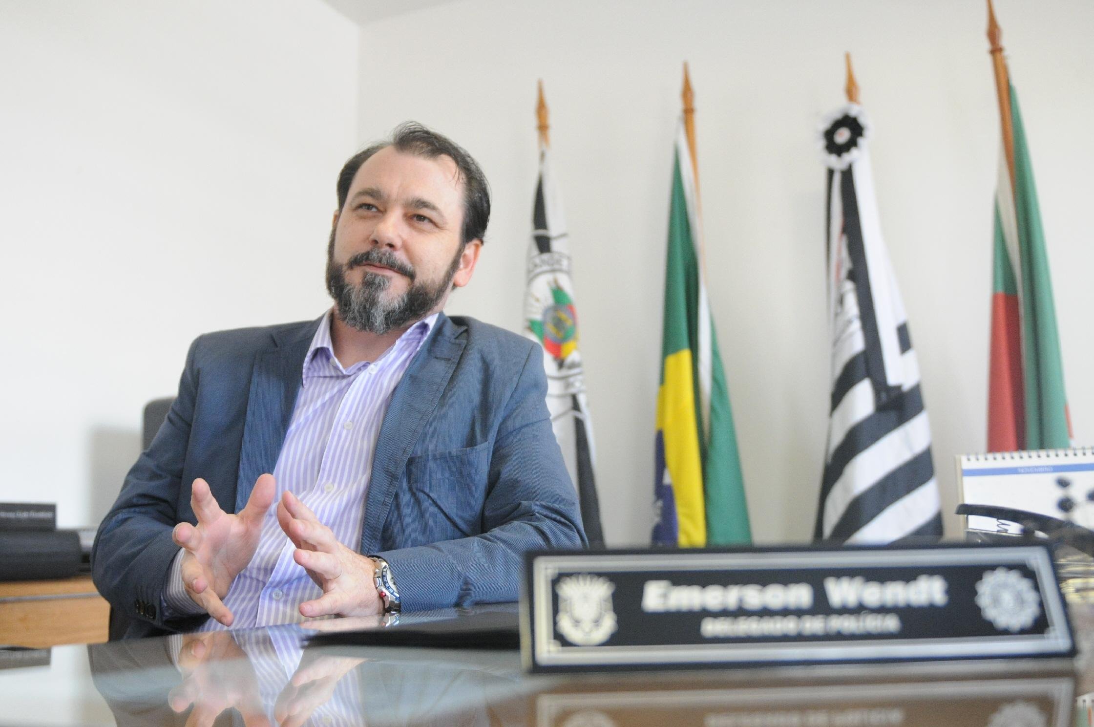 Emerson Wendt ficou oito dias internado por conta de uma fratura na costela