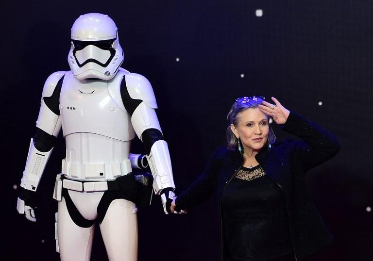 Carrie Fisher atingiu estrelato mundial como a guerreira rebelde Princesa Leia
