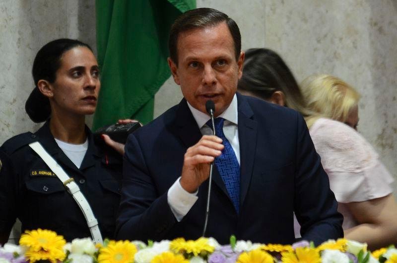 Jo&atilde;o Doria faz juramento de posse, sem discurso